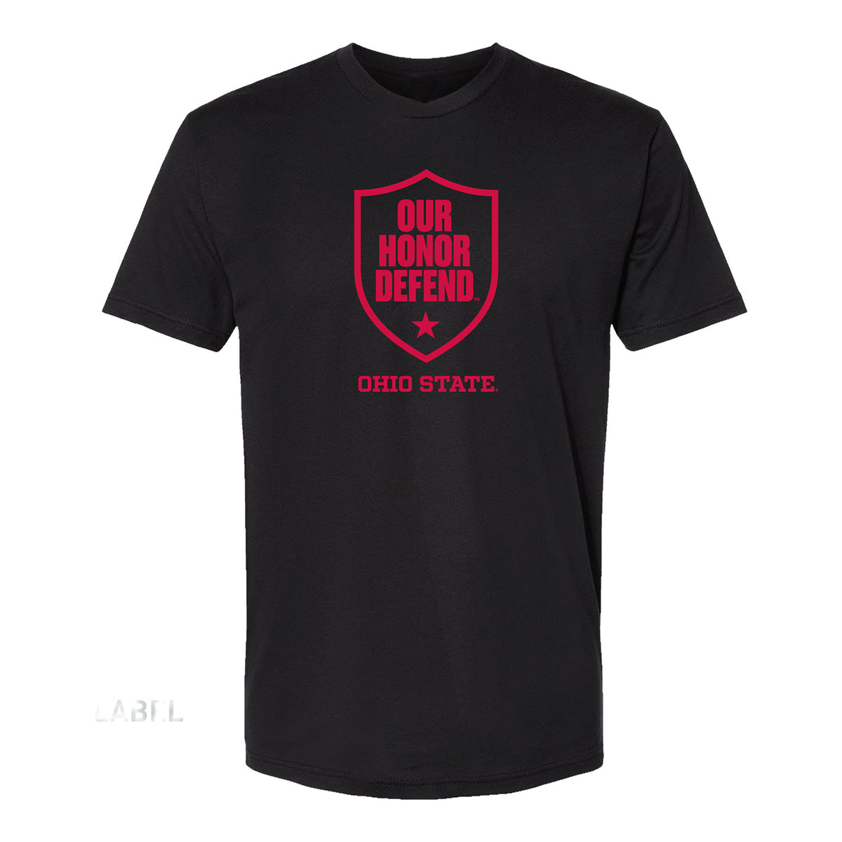 Ohio State Buckeyes OHD Red Shield Tee - Front View