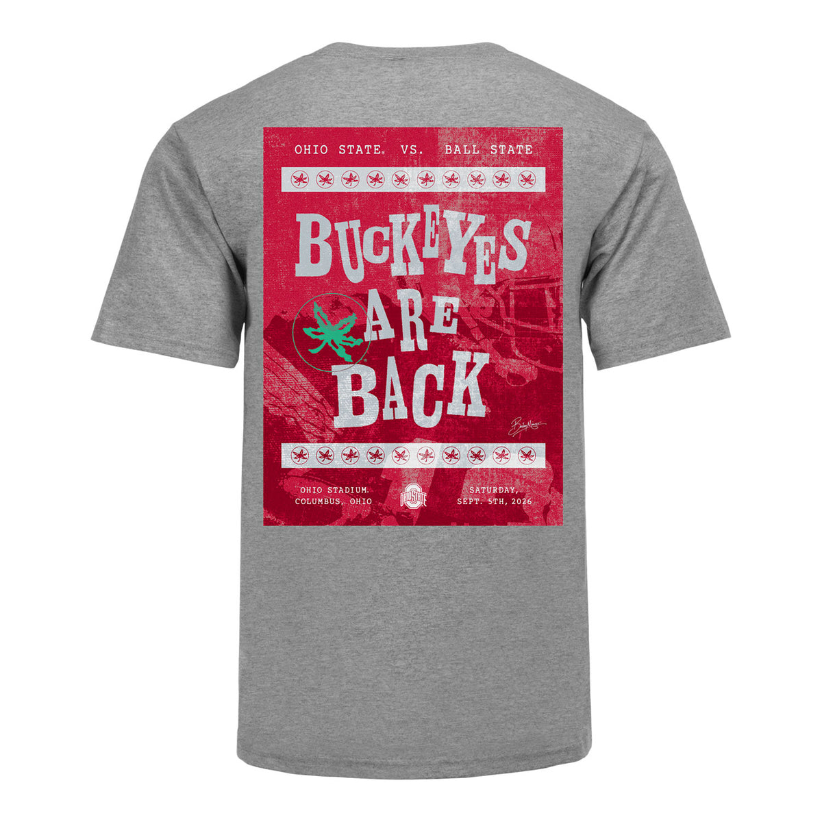 Ohio State Buckeyes vs Ball State 2026 Program T-Shirt