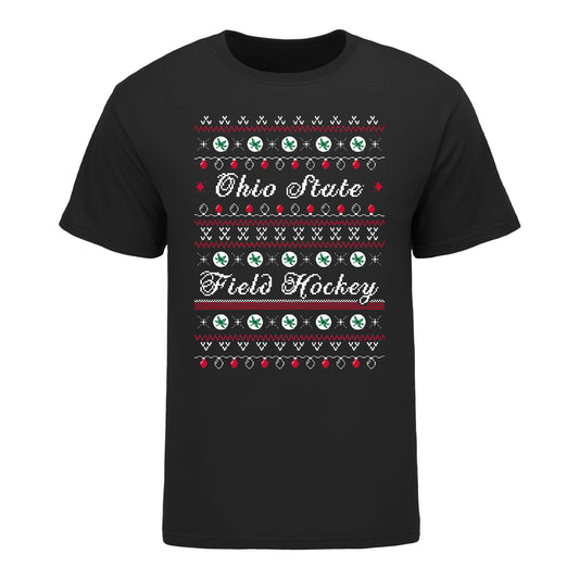 Ohio State Buckeyes Ugly Field Hockey Sweater T-Shirt - Front View