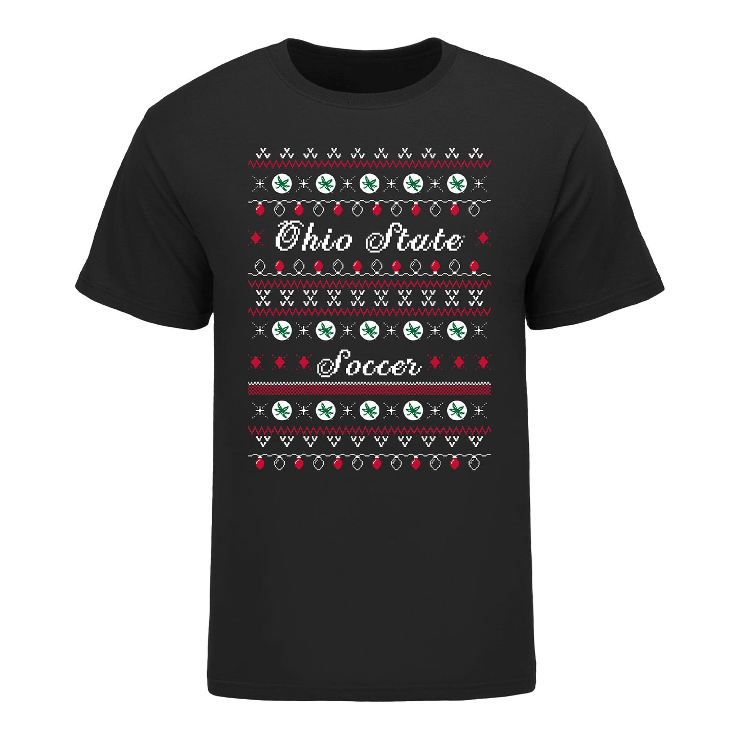 Ohio State Buckeyes Ugly Soccer Sweater T-Shirt - Front View