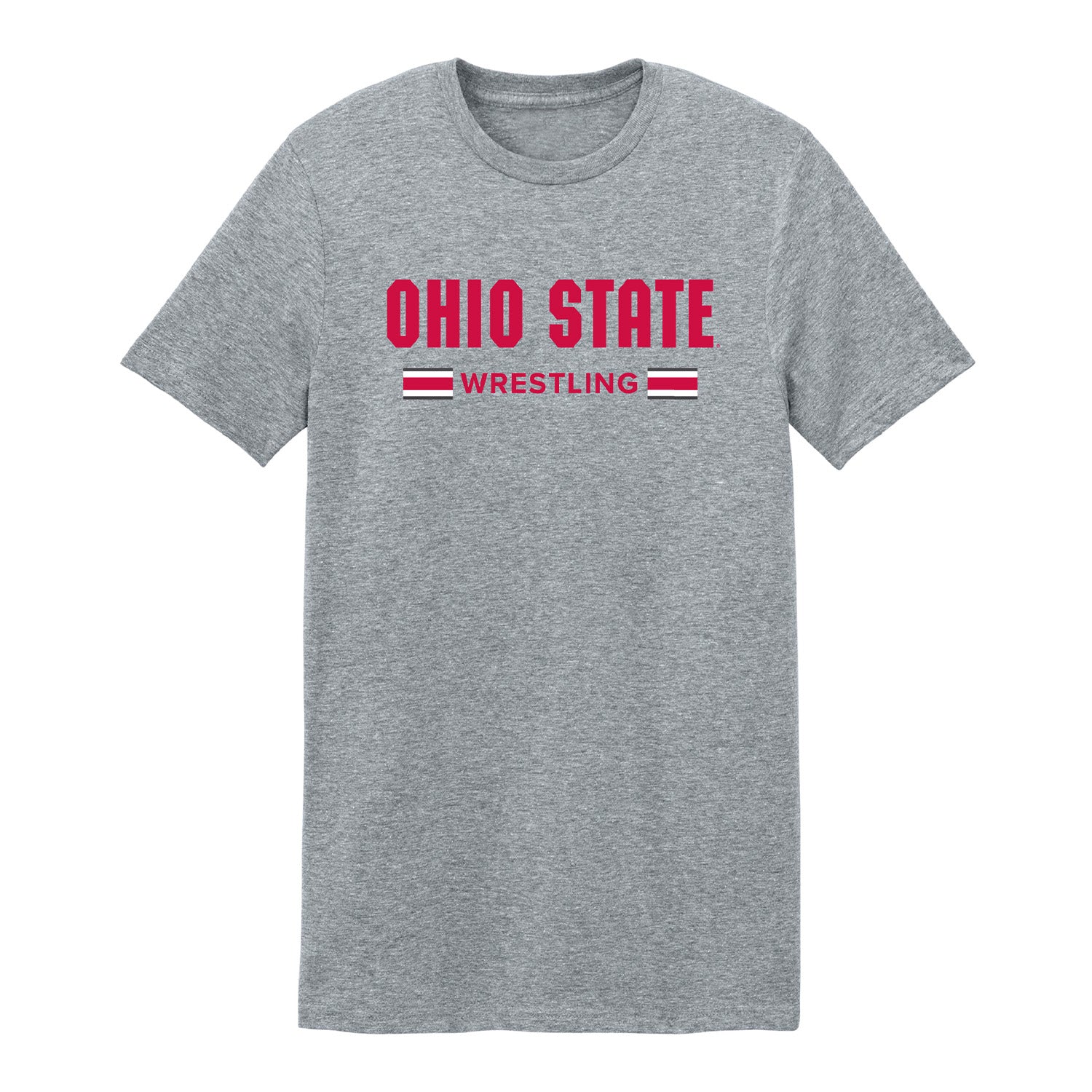 Ohio State Buckeyes Wrestling Stripe T-Shirt - Front