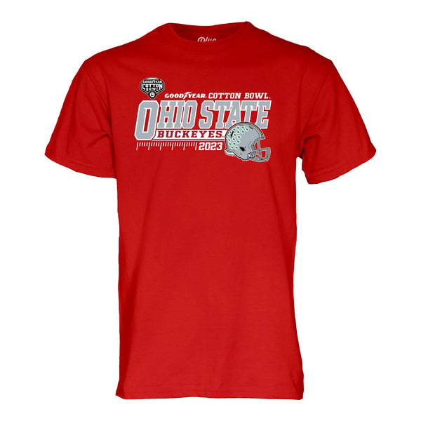 Ohio State Buckeyes 2023 Cotton Bowl™ Scarlet T-Shirt - Front View
