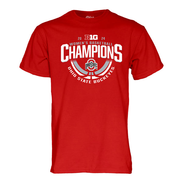 Ohio State Buckeyes Women's Basketball Big 10 Regular Season Champion T-Shirt - Front View