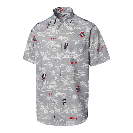 Ohio State Buckeyes Performance Tropical Gray Woven - In Gray - Front View