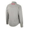 Ohio State Buckeyes Western Snap Long Sleeve Gray Woven - In Gray - Back View