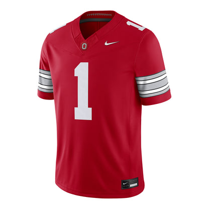 Ohio State Buckeyes Nike Limited #1 Football Scarlet Jersey