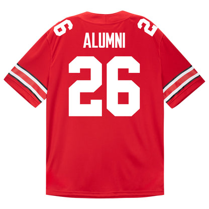 Ohio State Buckeyes Alumni #26 Scarlet Football Jersey - Back View