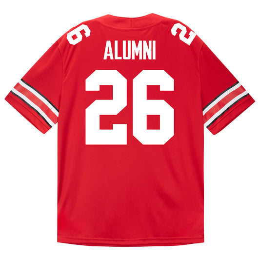 Ohio State Buckeyes Alumni #26 Scarlet Football Jersey - Back View