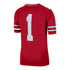 Ohio State Buckeyes Nike Limited #1 Scarlet Jersey - In Scarlet - Back View