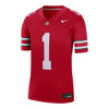 Ohio State Buckeyes Nike Limited #1 Scarlet Jersey - In Scarlet - Front View