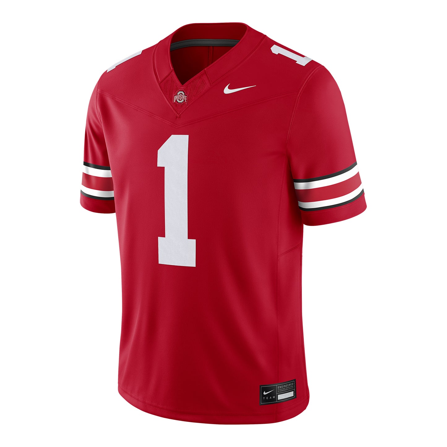 Ohio State Buckeyes Nike Limited #1 Scarlet Jersey In Scarlet - Front View