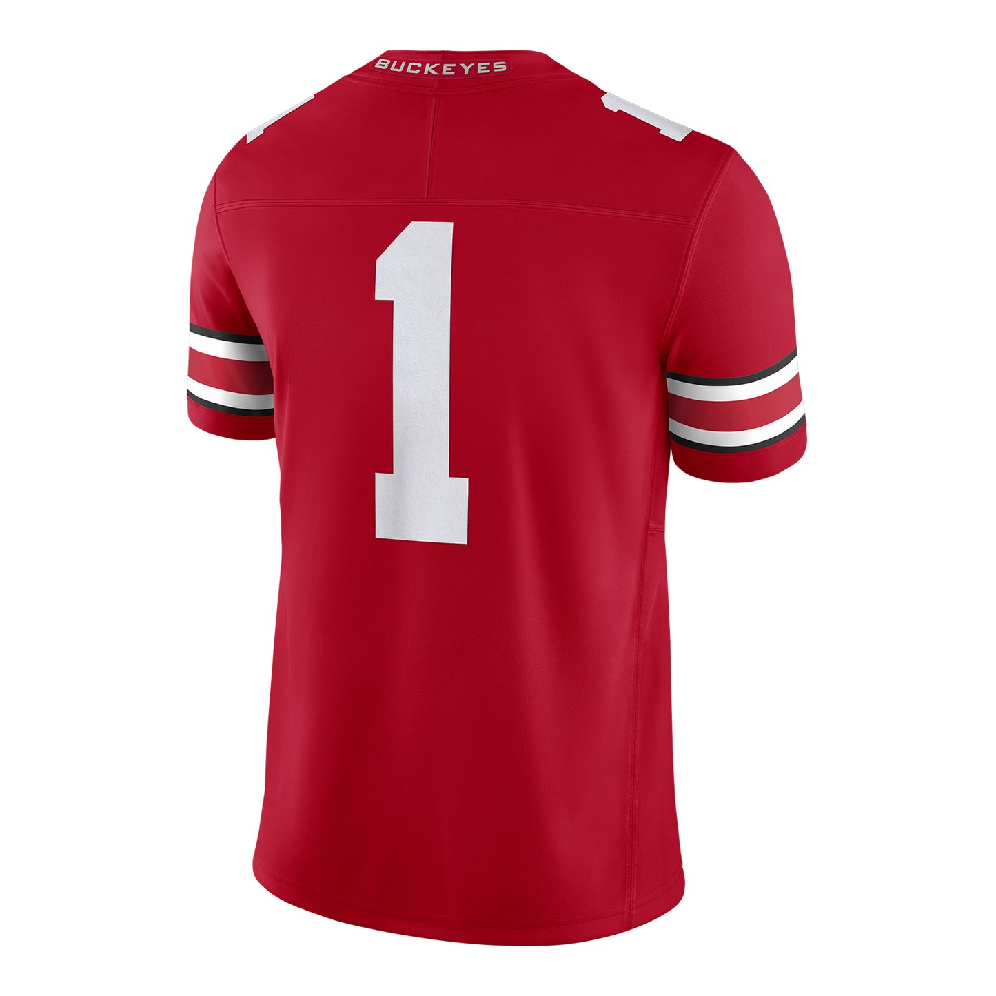 Ohio State Buckeyes Nike Limited #1 Scarlet Jersey In Scarlet - Back View