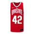 Ohio State Buckeyes Nike Basketball Student Athlete #42 Colby Baumann Scarlet Jersey - Front View