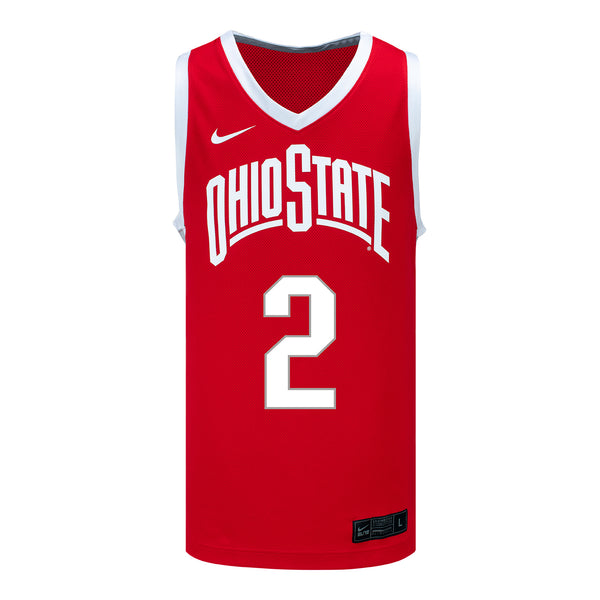 Ohio State Buckeyes Nike Basketball Student Athlete #2 Bruce Thornton Scarlet Jersey - Front View