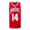 Ohio State Buckeyes Nike Women's Basketball Student Athlete #14 Taiyier Parks Scarlet Jersey - Front View