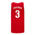 Ohio State Buckeyes Nike Basketball Student Athlete #3 Taison Chatman Scarlet Jersey - Back View