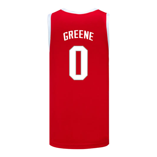 Ohio State Buckeyes Nike Women's Basketball Student Athlete #0 Madison Greene Scarlet Jersey - Back View