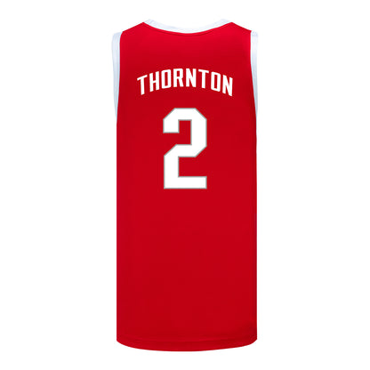 Ohio State Buckeyes Nike Basketball Student Athlete #2 Bruce Thornton Scarlet Jersey - Back View