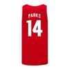 Ohio State Buckeyes Nike Women's Basketball Student Athlete #14 Taiyier Parks Scarlet Jersey - Back View
