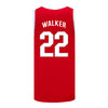 Ohio State Buckeyes Nike Women's Basketball Student Athlete #22 Eboni Walker Scarlet Jersey - Back View