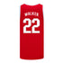 Ohio State Buckeyes Nike Women's Basketball Student Athlete #22 Eboni Walker Scarlet Jersey - Back View