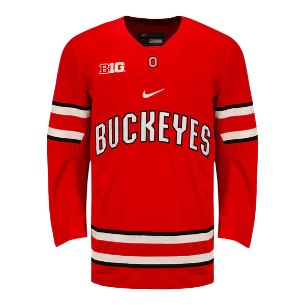 Ohio State Buckeyes Nike Hockey Jersey - In Scarlet - Front View