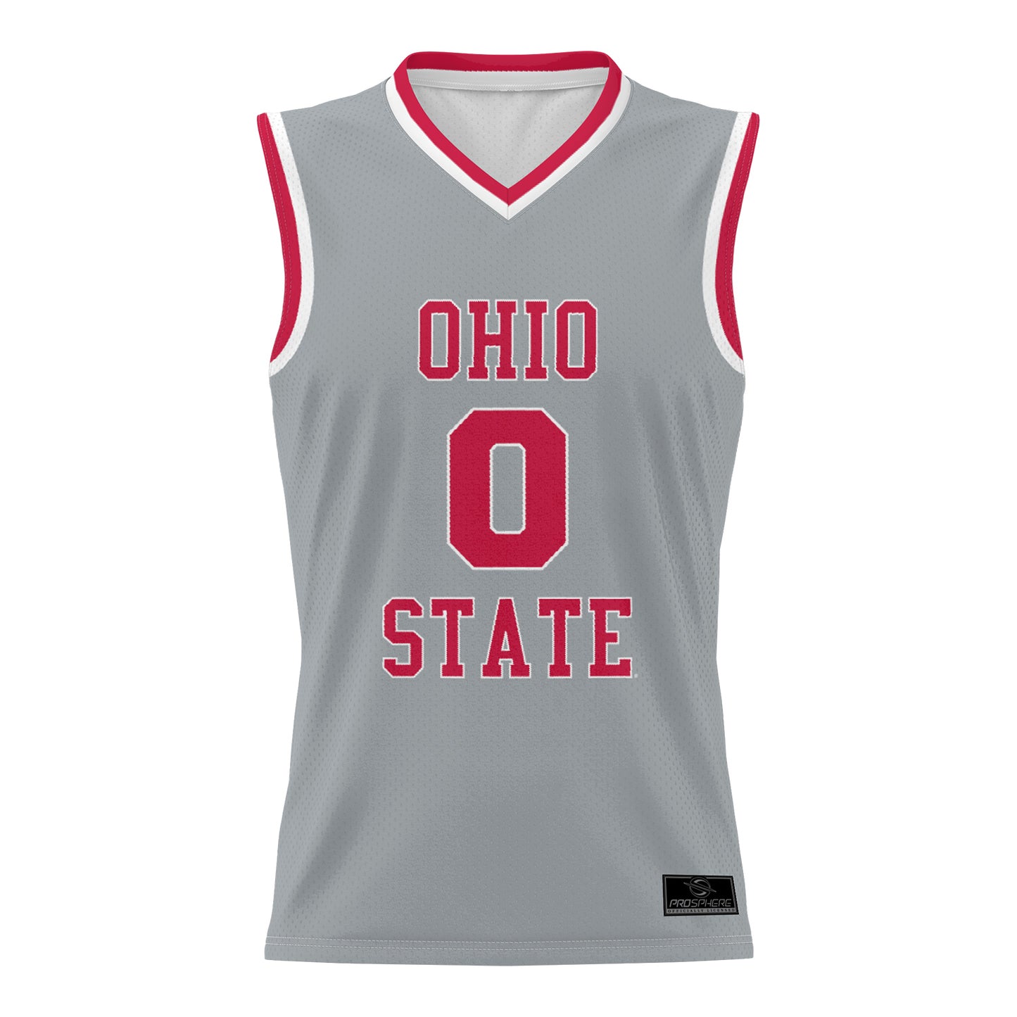 Ohio State Buckeyes ProSphere Replica Basketball Jersey In Gray - Front View