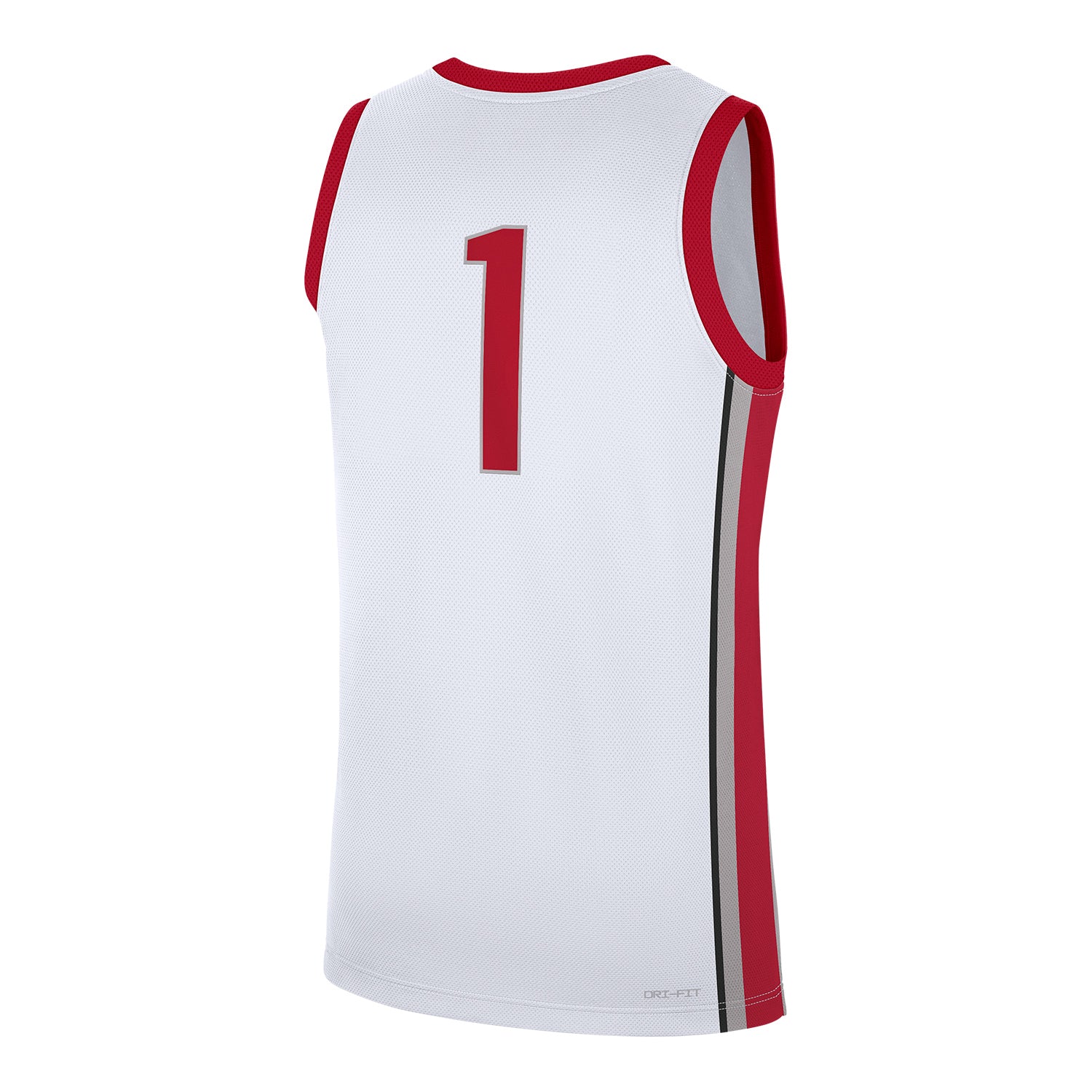 Ohio State Buckeyes Nike Replica White #1 Basketball Jersey - Back View