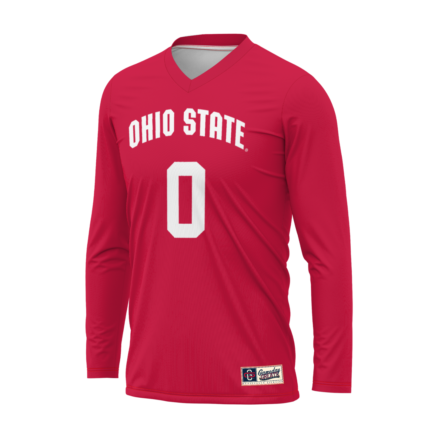 Ohio State Buckeyes Scarlet #0 Volleyball Jersey - Front View
