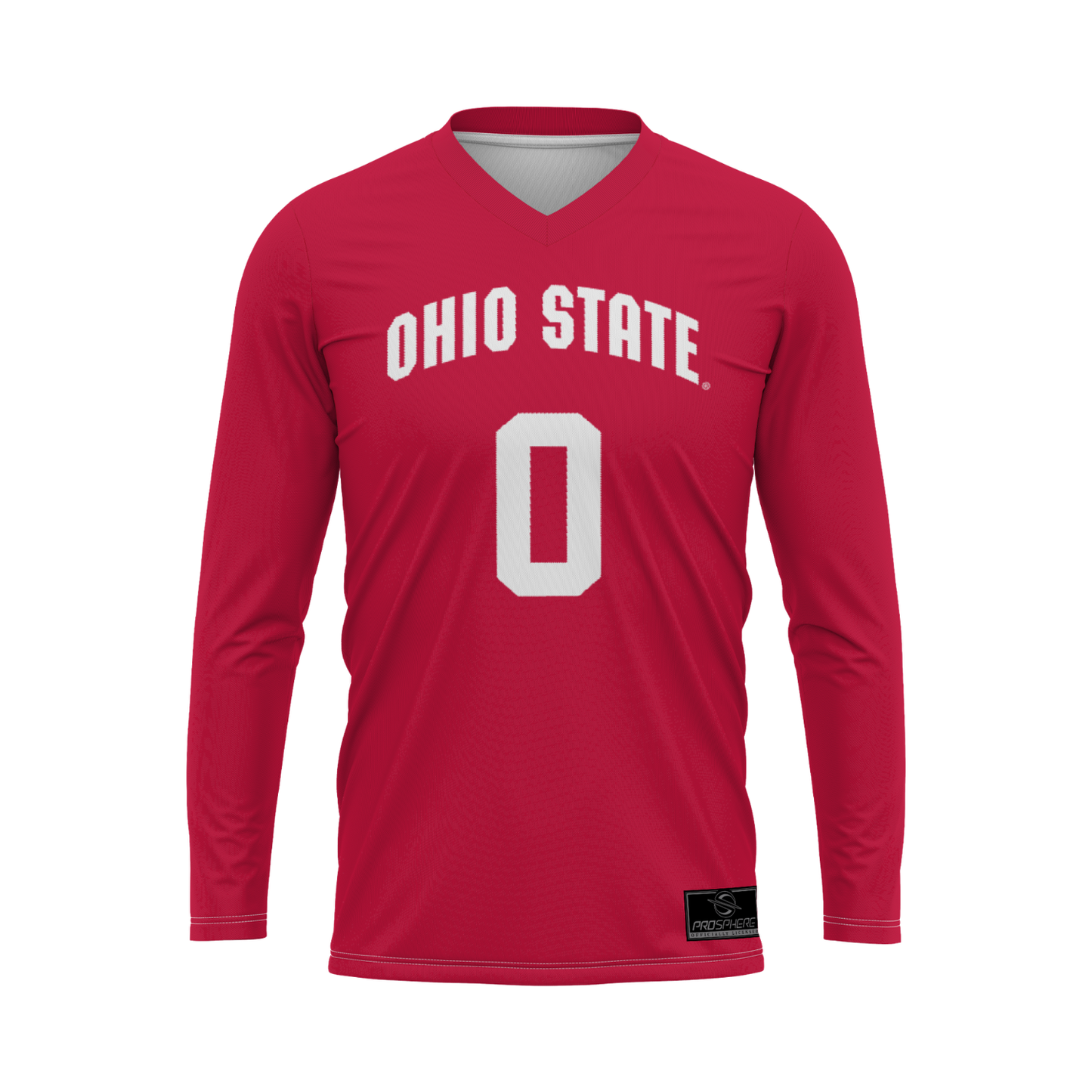 Ohio State Buckeyes Scarlet #0 Volleyball Jersey - Front View