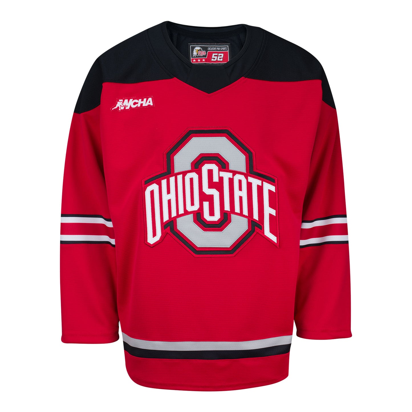 Ohio State Buckeyes Exclusive Pro Sports Women's Away Hockey Jersey - Front View