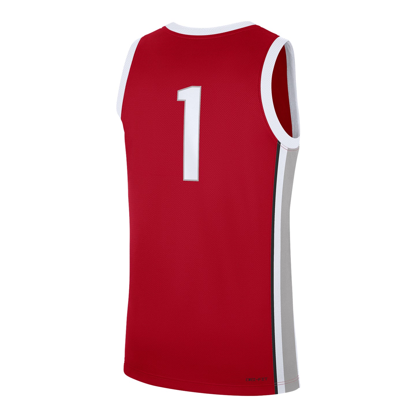 Ohio State Buckeyes #1 Scarlet Basketball Jersey - Back View