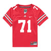 Ohio State Buckeyes Nike #71 Josh Simmons Student Athlete Scarlet Football Jersey - Front View