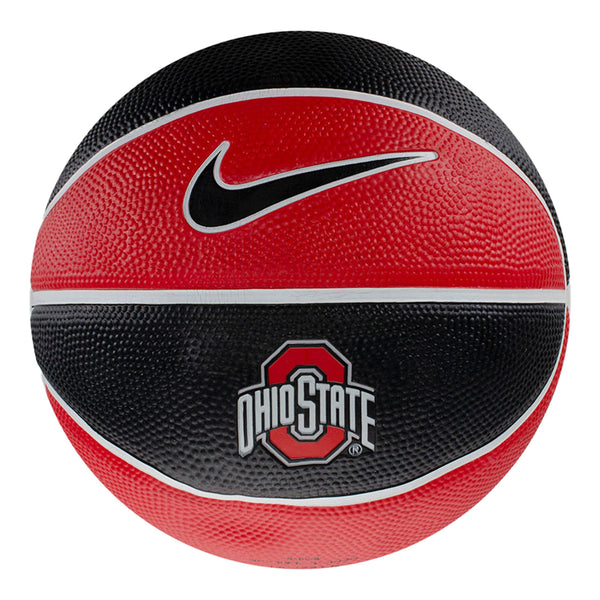 Ohio State Buckeyes Nike Training Basketball in Black and Scarlet - Main View