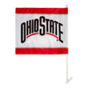 Ohio State Buckeyes Car Flag - In White - Alternate Main View