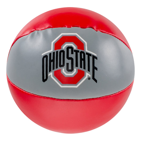 Ohio State Buckeyes 3-Pack Soft Touch Balls - In Scarlet - Front View