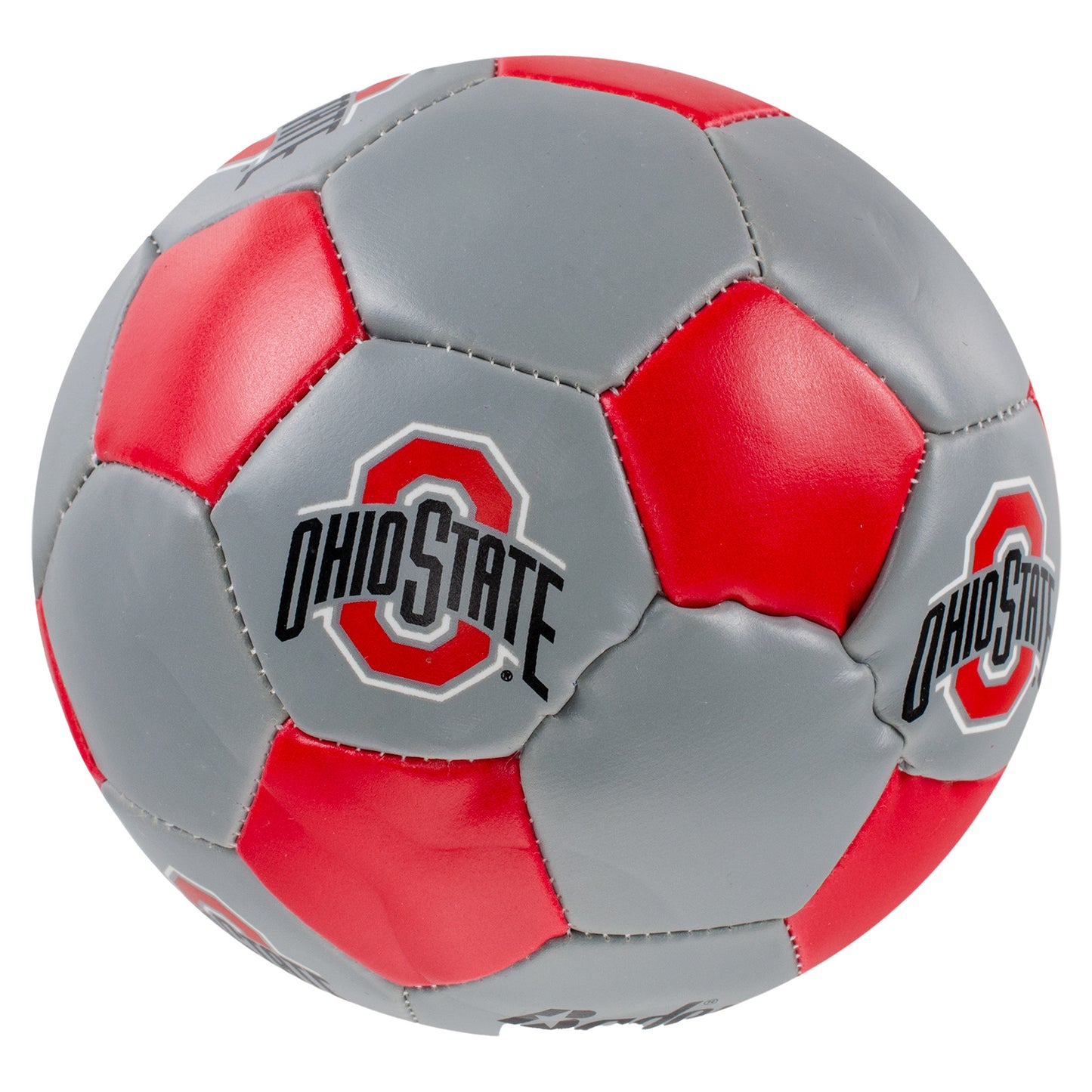 Ohio State Buckeyes 3-Pack Soft Touch Balls - In Scarlet - Front View