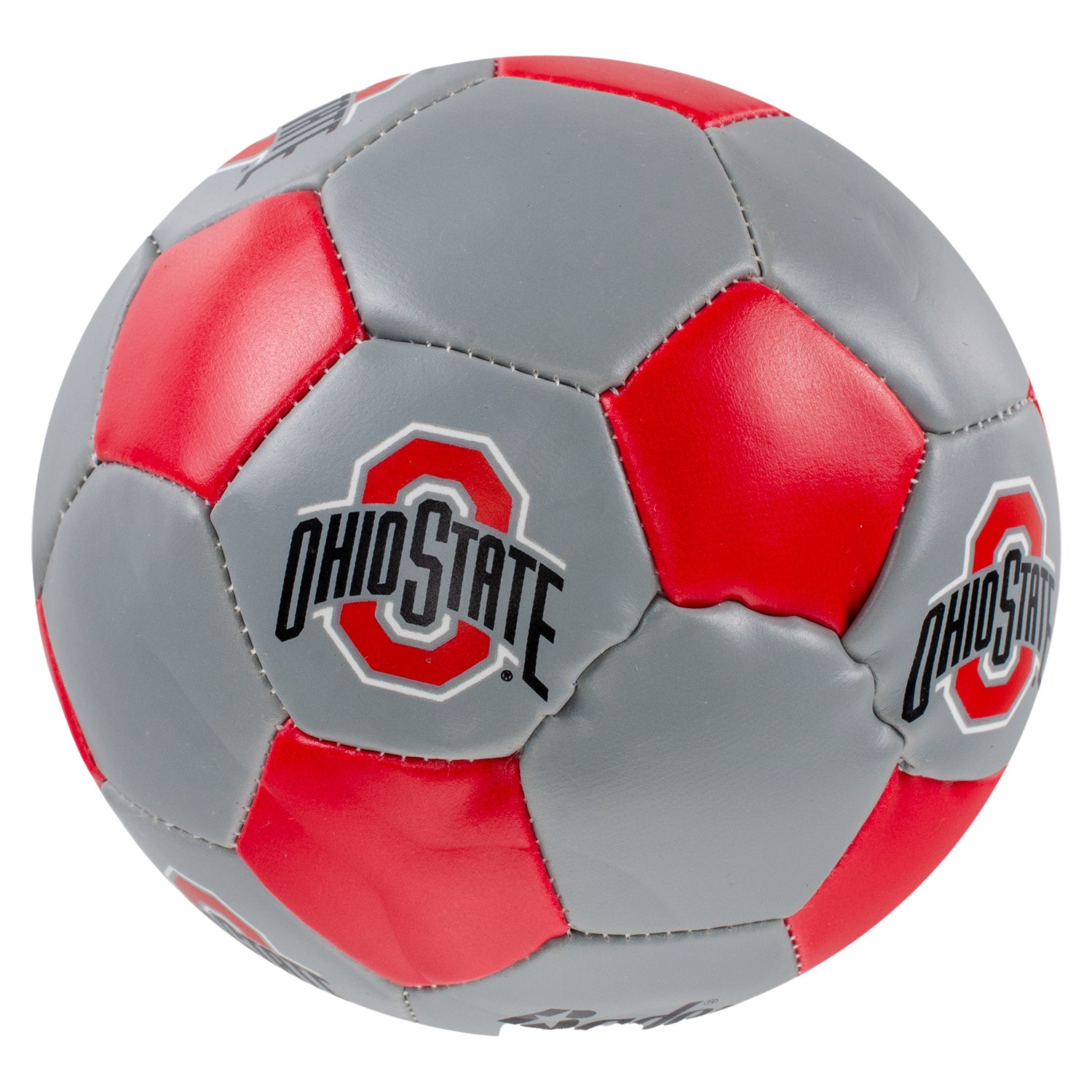 Ohio State Buckeyes 3-Pack Soft Touch Balls - In Scarlet - Front View