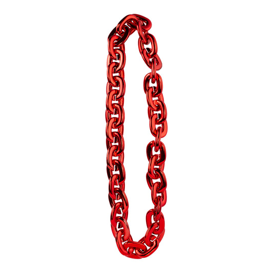 Ohio State Buckeyes Jumbo Chain Beads - In Scarlet - Main View