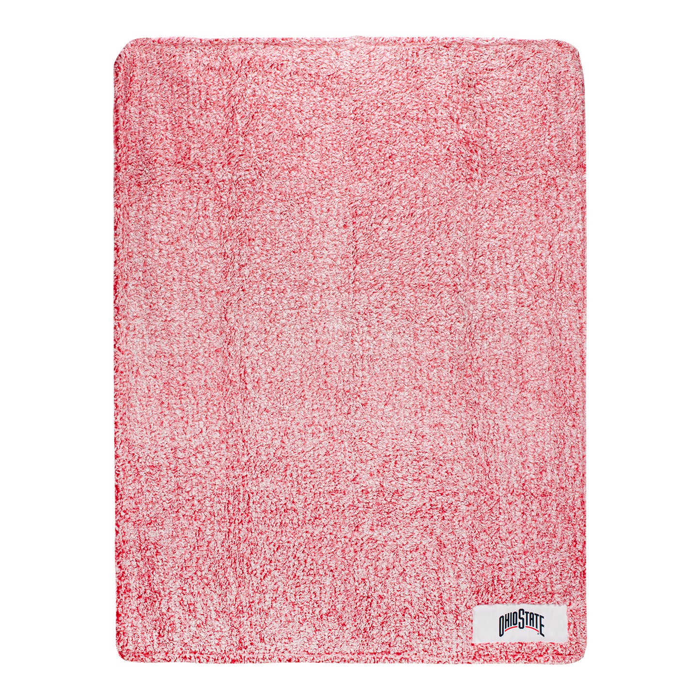 Ohio State Buckeyes 50" x 60" Frosty Fleece Blanket - In Scarlet - Front View