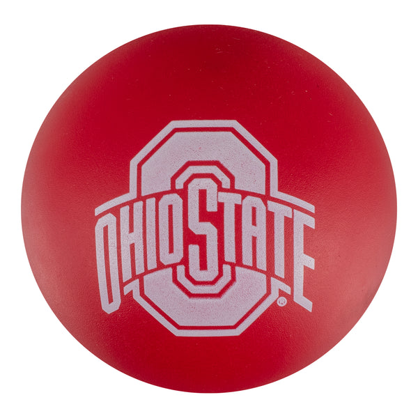 Ohio State Buckeyes Red High Bounce Toy Ball - In Scarlet - Front View