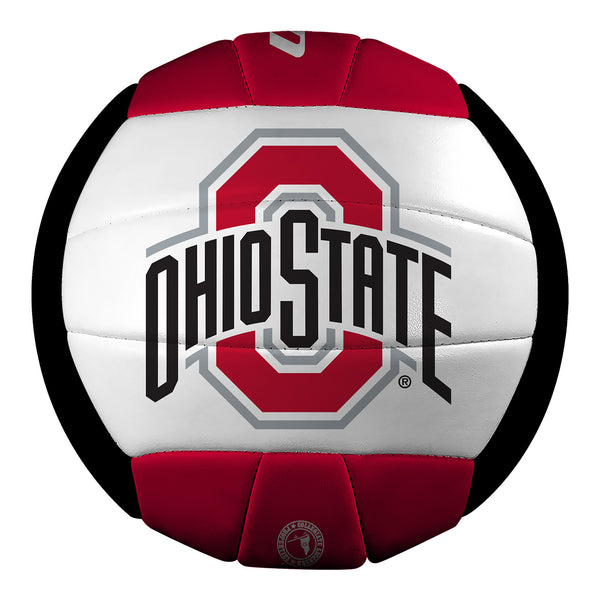 Ohio State Buckeyes Full Size Volleyball - In White - Main View