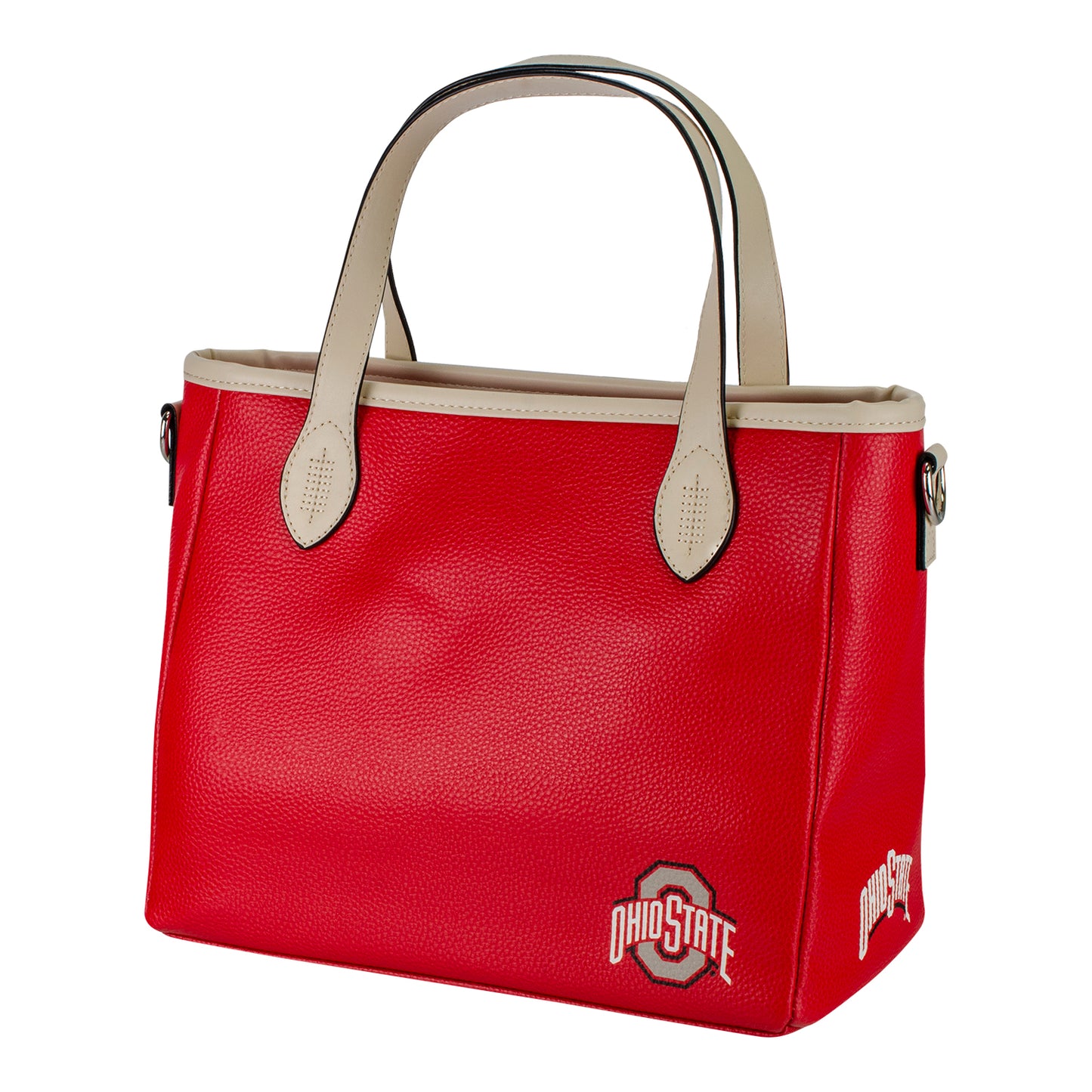 Ohio State Buckeyes Victory Scarlet and Cream Purse - Back View