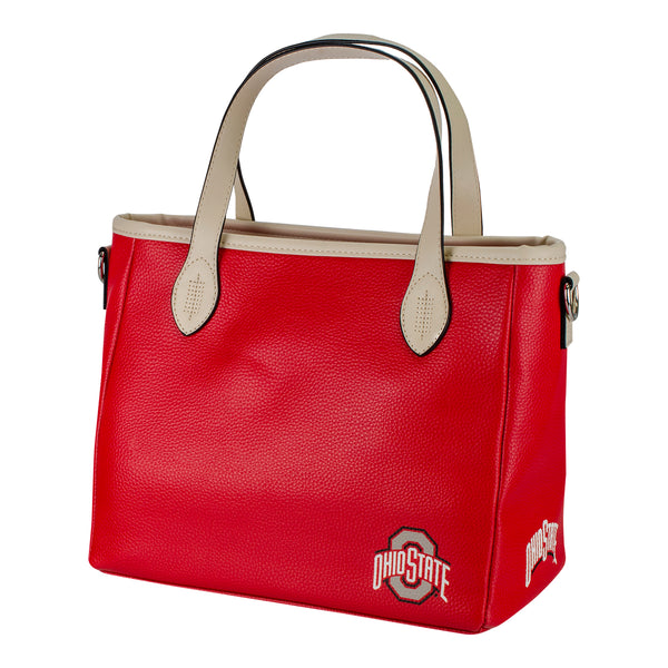 Ohio State Buckeyes Victory Scarlet and Cream Purse - Back View