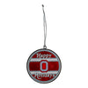 Ohio State Buckeyes Stain Glass Scarlet Ornament