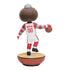 Ohio State Buckeyes Brutus Basketball Bobblehead - In Brown - Back View
