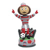 Ohio State Buckeyes Brutus Soccer Bobblehead - In Brown - Front View