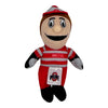 Ohio State Buckeyes Brutus Clip on and Go Mini Plushie - In Scarlet - Front View