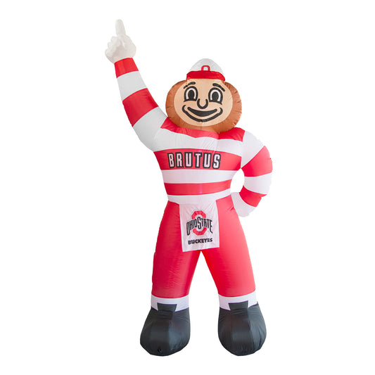 Ohio State Buckeyes Inflatable Brutus - In Scarlet - Front View