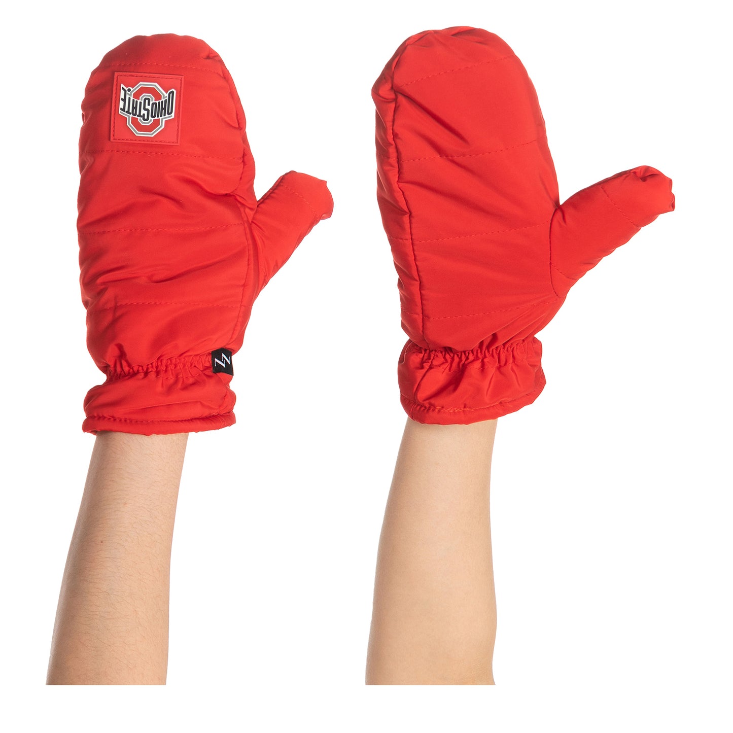 Ohio State Buckeyes Scarlet Puffer Mittens - Main View